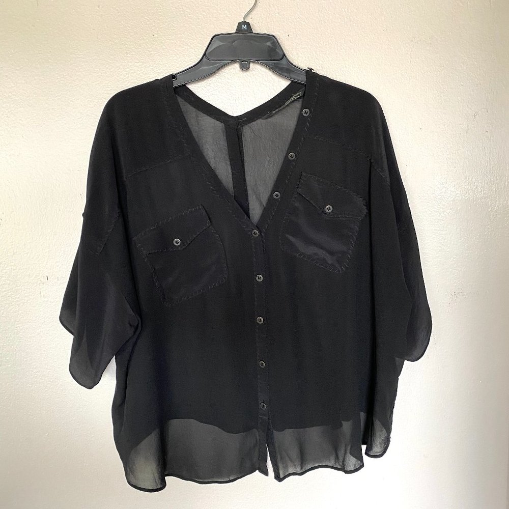 All Saints Black Blouse